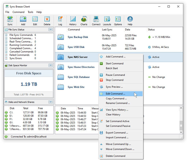 SyncBreeze File Synchronization Server